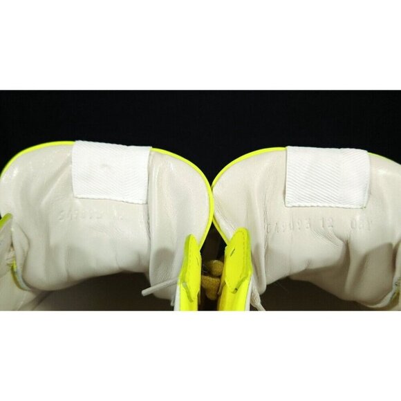 Gucci Rhyton Leather Sneaker US 12.5 46 Mens Fluorescent Neon Yellow - Picture 8 of 14
